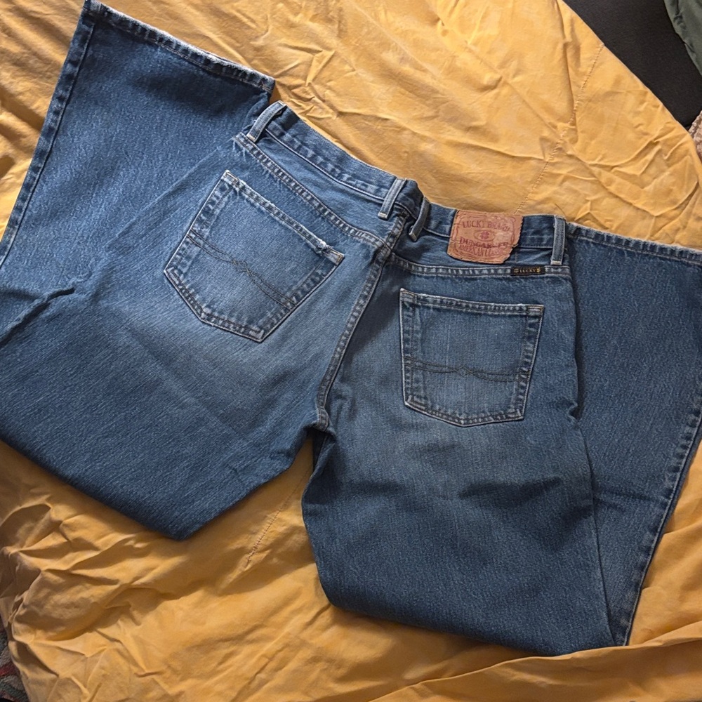 Lucky Brand Men's Relaxed Fit Blue Jeans